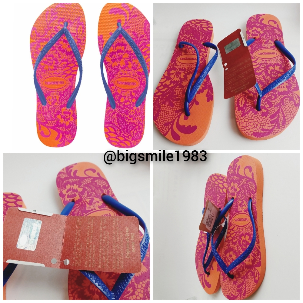 New HAVAIANAS FLIP FLOP WOMENS SANDALS SZ 9/10